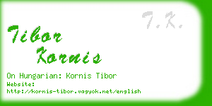 tibor kornis business card